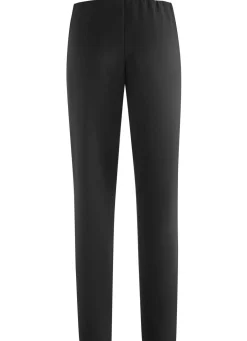 KLAUS MODELLE MADE IN GERMANY Knöchellange Hose mit angeschnittenem Bund SCHWARZ