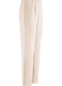 Sale KLAUS MODELLE MADE IN GERMANY Knöchellange Hose mit angeschnittenem Bund BEIGE