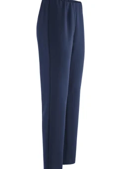 Clearance KLAUS MODELLE MADE IN GERMANY Knöchellange Hose mit angeschnittenem Bund MARINE