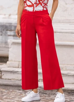 ASCARI Knöchellange Hose mit weitem Bein ROT