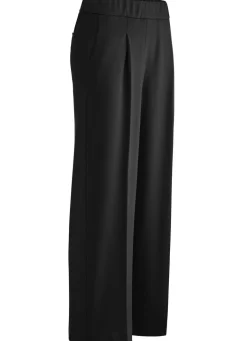 ASCARI Knöchellange Hose mit weitem Bein SCHWARZ