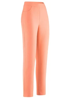 New KLAUS MODELLE MADE IN GERMANY Knöchellange Hose in bequemer Schlupfform APRICOT