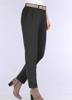 Best KLAUS MODELLE MADE IN GERMANY Knöchellange Hose in Schlupfform SCHWARZ