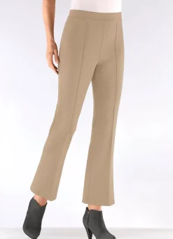 Clearance KLAUS MODELLE MADE IN GERMANY Knöchellange Hose in Schlupfform SAND