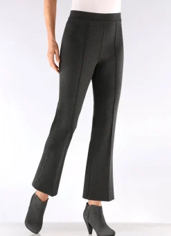 Online KLAUS MODELLE MADE IN GERMANY Knöchellange Hose in Schlupfform ANTHRAZIT MELIERT
