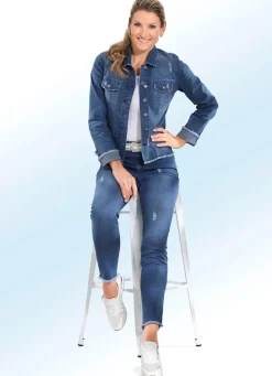 Discount BADER Knöchellange Jeans in 5-Pocket-Form JEANSBLAU
