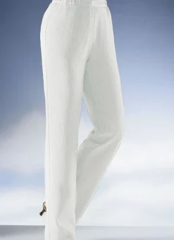 Outlet BADER Knitterfreie Hose in Schlupfform ECRU