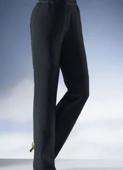 Discount BADER Knitterfreie Hose in Schlupfform SCHWARZ
