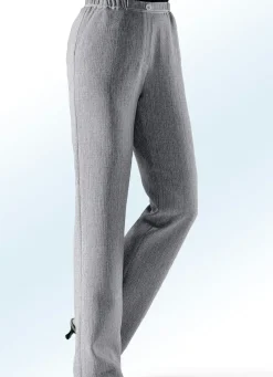 Clearance BADER Knitterfreie Hose in Schlupfform HELLGRAU MEL.