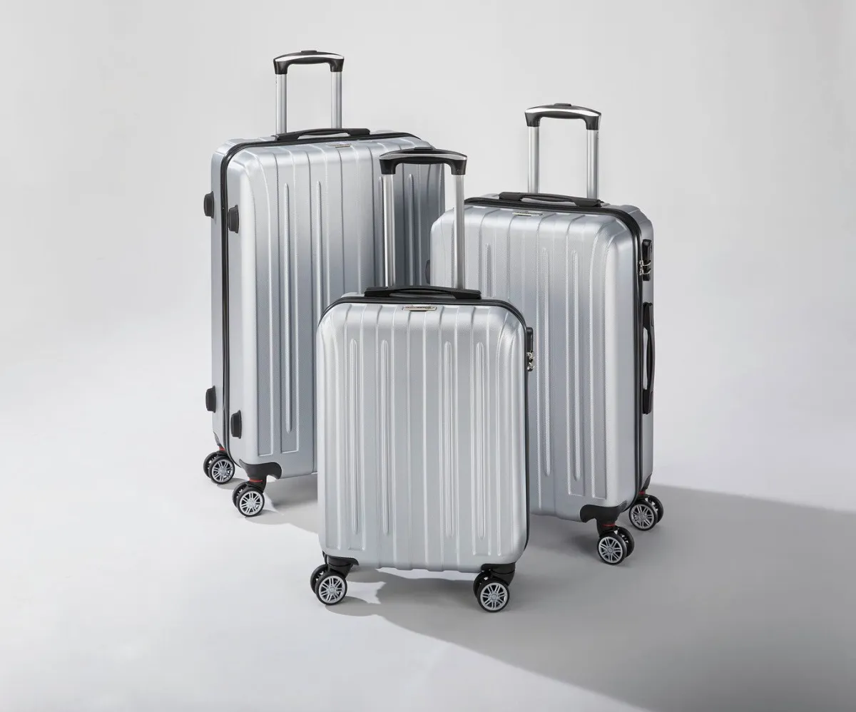 New BADER Koffer-Set 3teilig SILBER