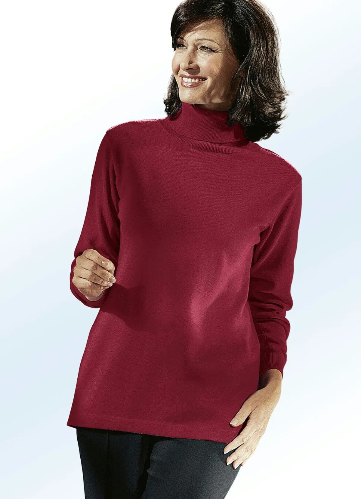 Outlet BADER Kombifreundlicher Pullover WEINROT