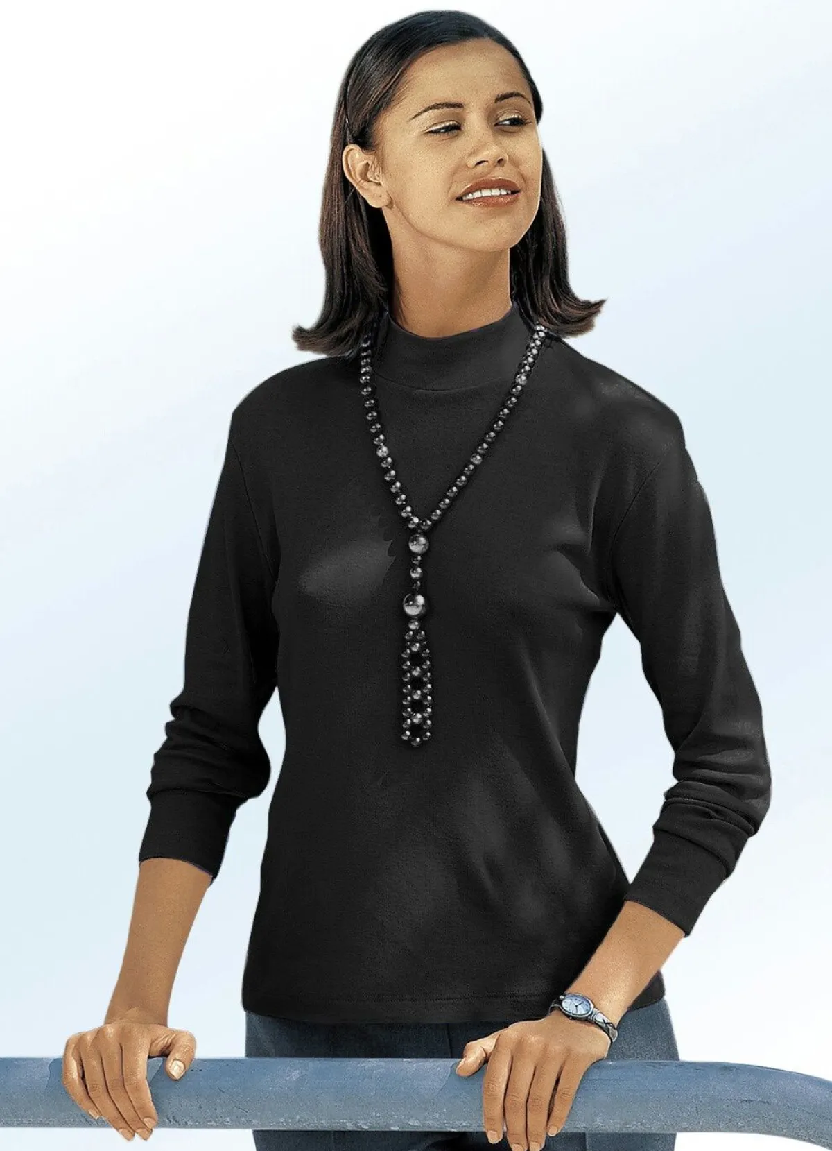 Discount BADER kombifreundliches Shirt in 16 Farben SCHWARZ