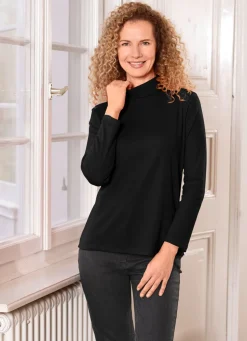 Sale BADER Kombifreundliches Rollkragenshirt in 2 Farben SCHWARZ