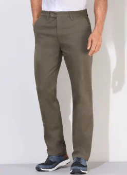 Sale BADER Komfortable Hose mit Dehnbund in 3 Farben KHAKI