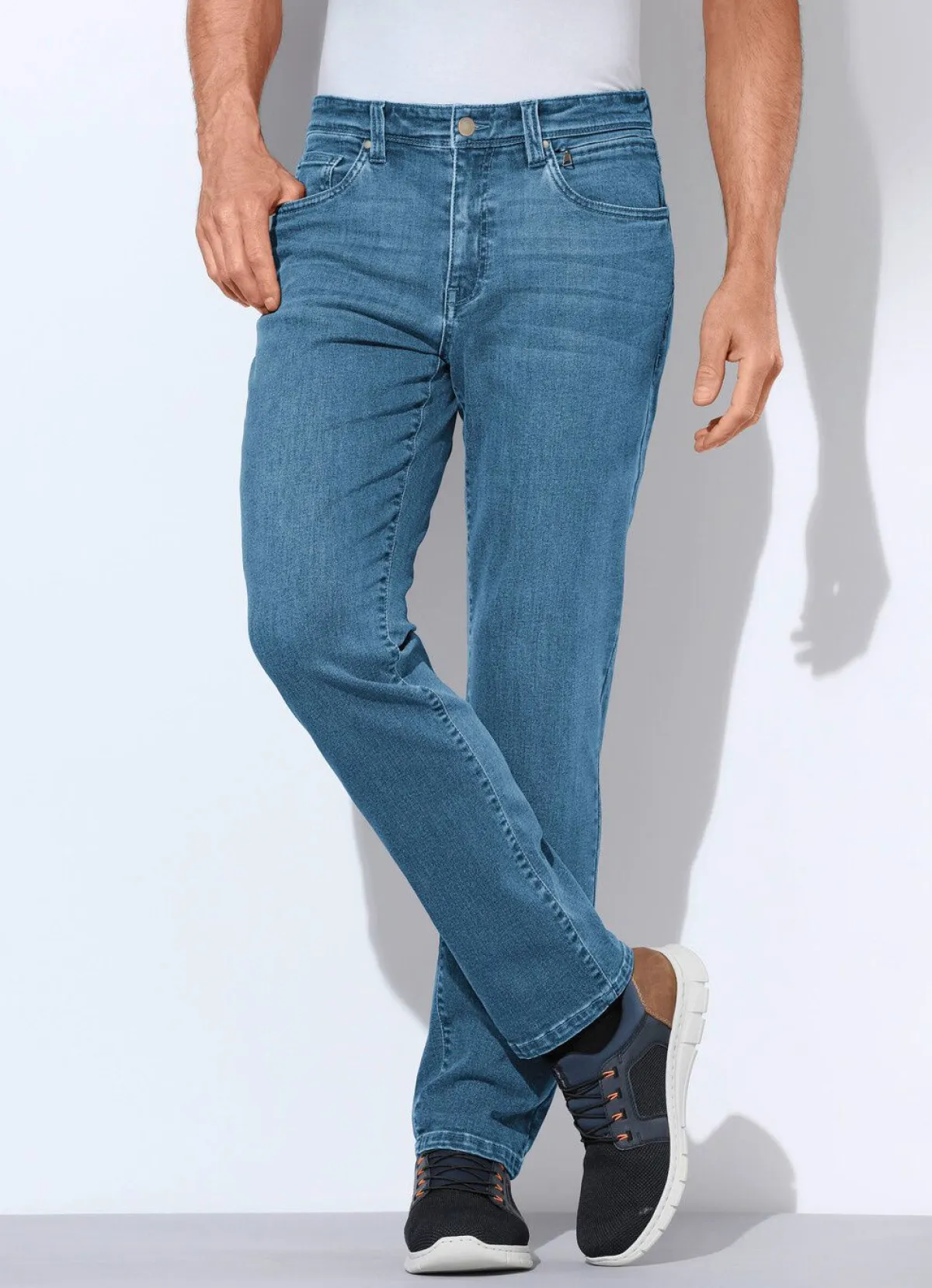 BADER Komfortable Superstretch-Jeans in 3 Farben HELLJEANS