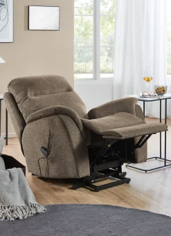 BADER Komfortabler Massagesessel mit Aufstehhilfe braun