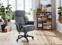 Hot BADER Komfortabler XXL-Chefsessel GRAU