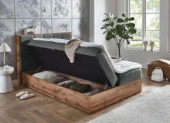 Outlet BADER Komfortables Boxspringbett anthrazit