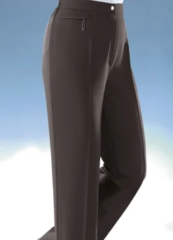 Online KLAUS MODELLE MADE IN GERMANY Komforthose mit rückwärtigem Dehnbundeinsatz DUNKELBRAUN