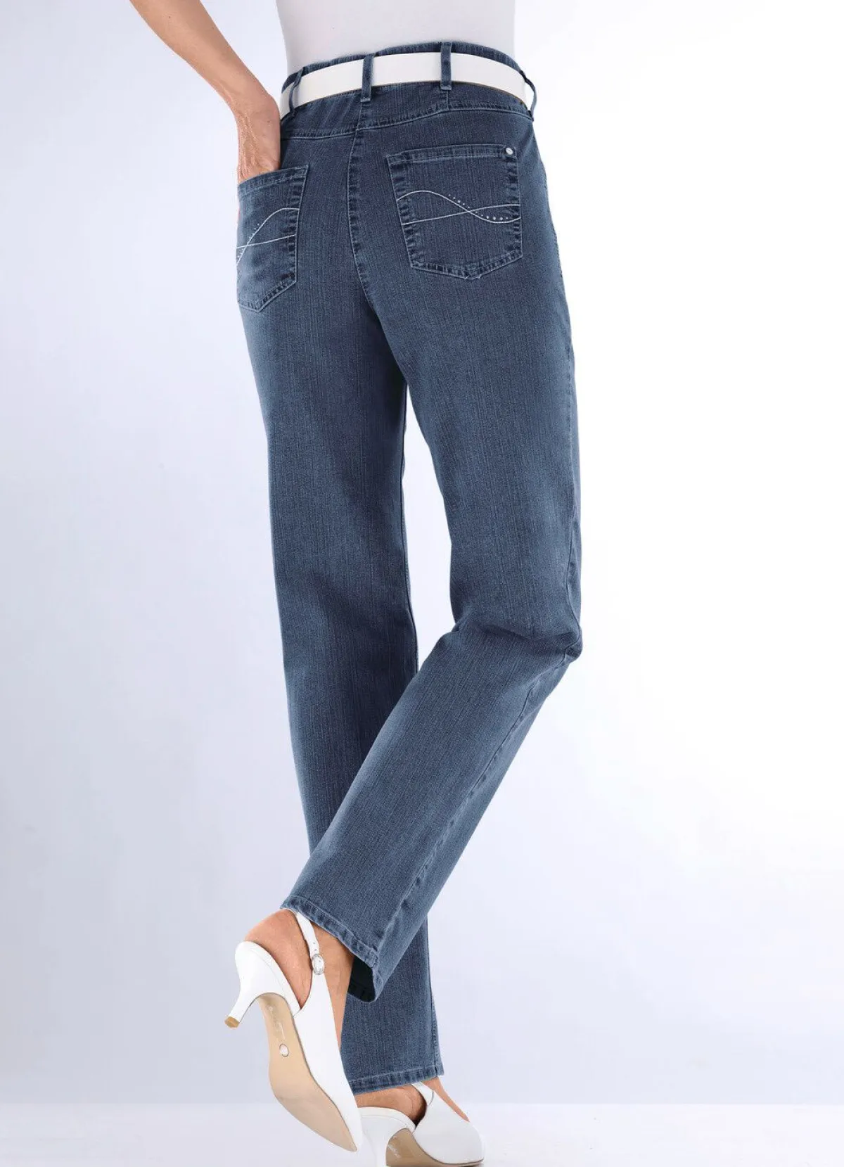 Discount ASCARI Komfortjeans CARLA JEANSBLAU