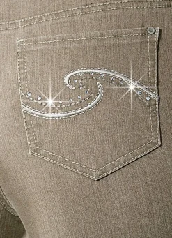 Discount ASCARI Komfortjeans verziert mit Strasssteinen CAMEL