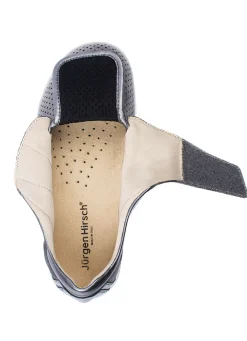 Sale BADER Komfort-Klett-Schuh mit aufwendiger Strassdeko anthrazit