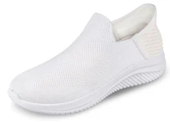 Outlet BADER Komfort-Sliding Stretch Sneaker Memory Foam WEISS