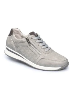 Clearance BADER Komfort-Sneaker mit zusätzlicher Einlegesohle aus Kunstfell GRAU