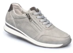 Clearance BADER Komfort-Sneaker mit zusätzlicher Einlegesohle aus Kunstfell GRAU
