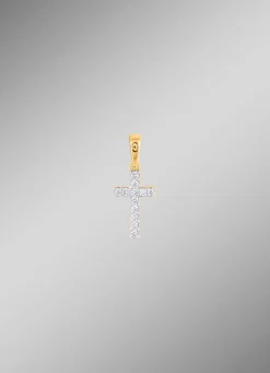 BADER Kreuz-Anhänger mit 12 Diamanten