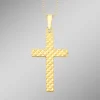 Outlet BADER Kreuz-Anhänger mit Diamantmuster
