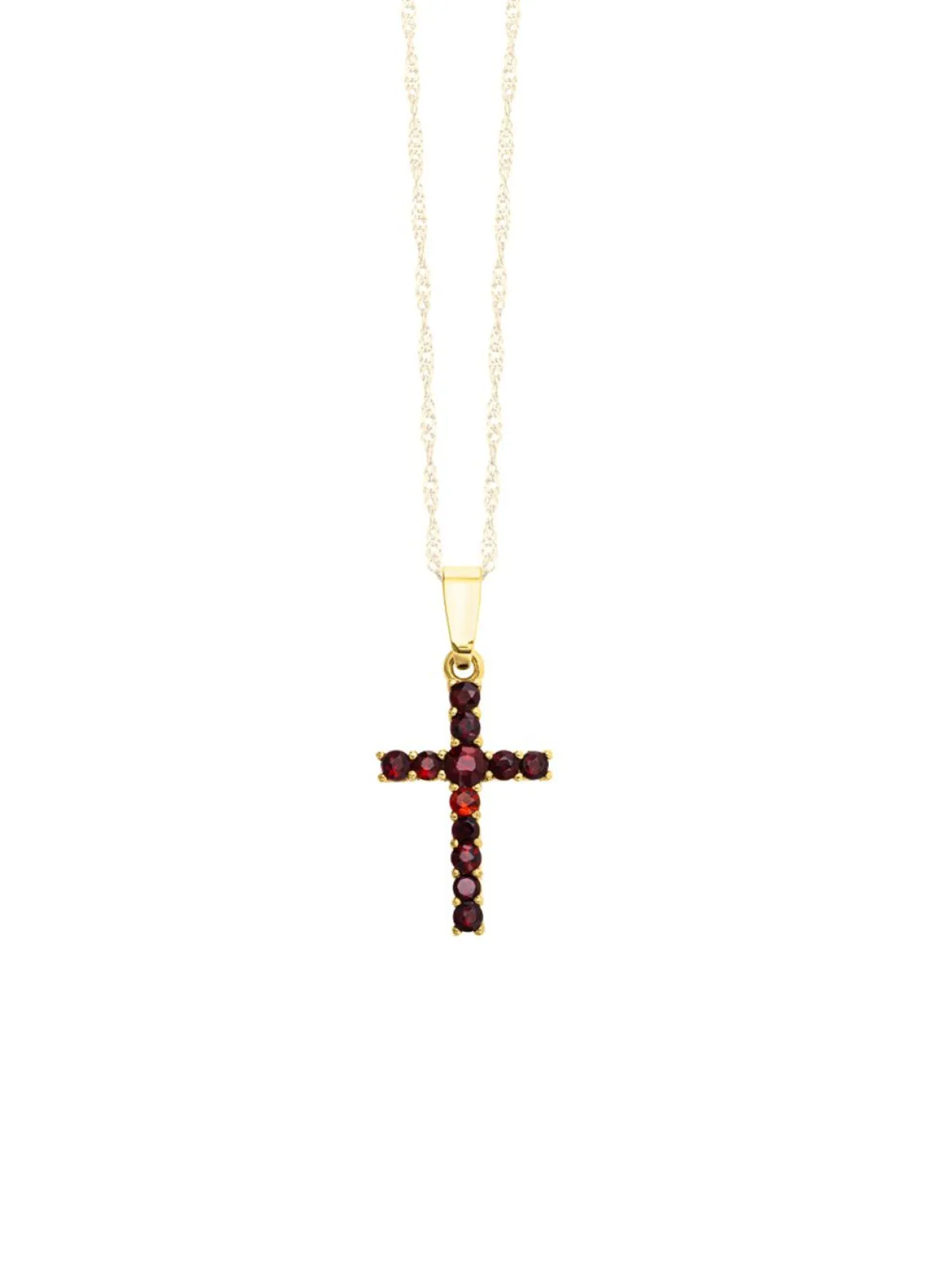 New BADER Kreuz-Anhänger mit Granat