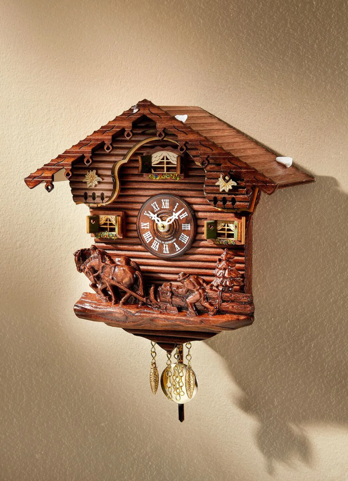 Outlet BADER Kuckucksuhr aus Holz BRAUN