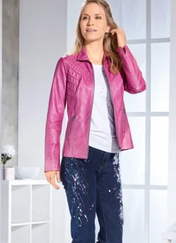 Online BADER Kurzjacke aus Nappaleder-Imitat AZALEE