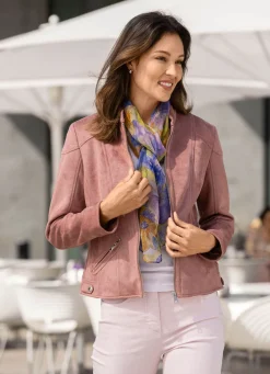 BADER Kurzjacke aus Veloursleder-Imitat ALTROSÉ