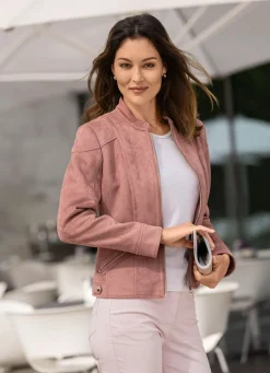 BADER Kurzjacke aus Veloursleder-Imitat ALTROSÉ