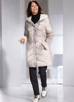 Best BADER Kurzmantel in aktuellem Materialmix BEIGE