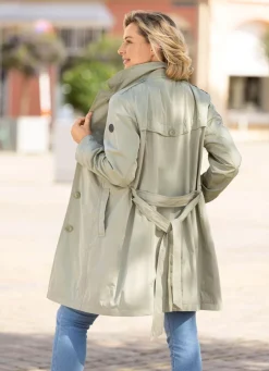 Online BADER Kurzmantel mit Gürtel KHAKI