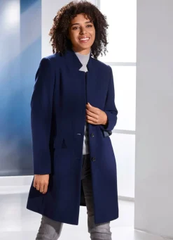 New BADER Kurzmantel mit Kaschmir BLAU