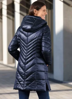 Sale BADER Kurzmantel mit Seitenschlitzen NAVY