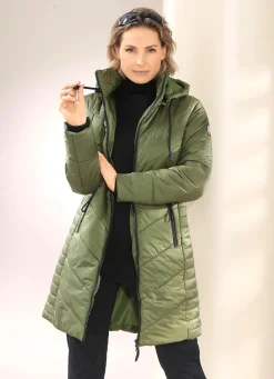 Outlet BADER Kurzmantel mit 2-Wege-Reißverschluss KHAKI