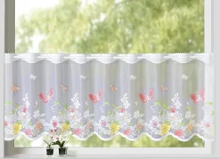 Online BADER Kurzstore aus handkoloriertem Jacquard WEISS-BUNT
