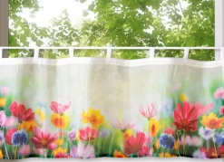 Online BADER Kurzstore Blumenwiese aus digitalbedrucktem Voile MULTICOLOR