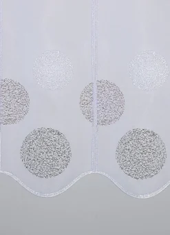 Best BADER Kurzstore mit gewelltem Abschluss TAUPE-WEISS