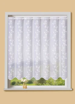 BADER Kurzstore mit Rankenmotiv WEISS