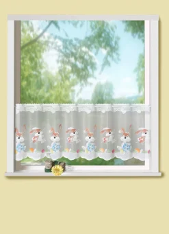 Online BADER Kurzstore Osterhase, handkoloriert WEISS-BUNT