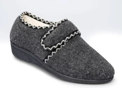 New BADER Kuschelige Hausschuhe mit flauschigem Innenfutter GRAU