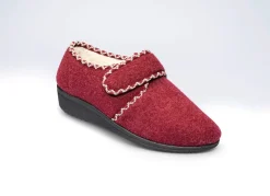 New BADER Kuschelige Hausschuhe mit flauschigem Innenfutter PFLAUME
