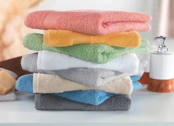 Clearance BADER Kuschelige Frottier-Serie mit Bordüre GELB