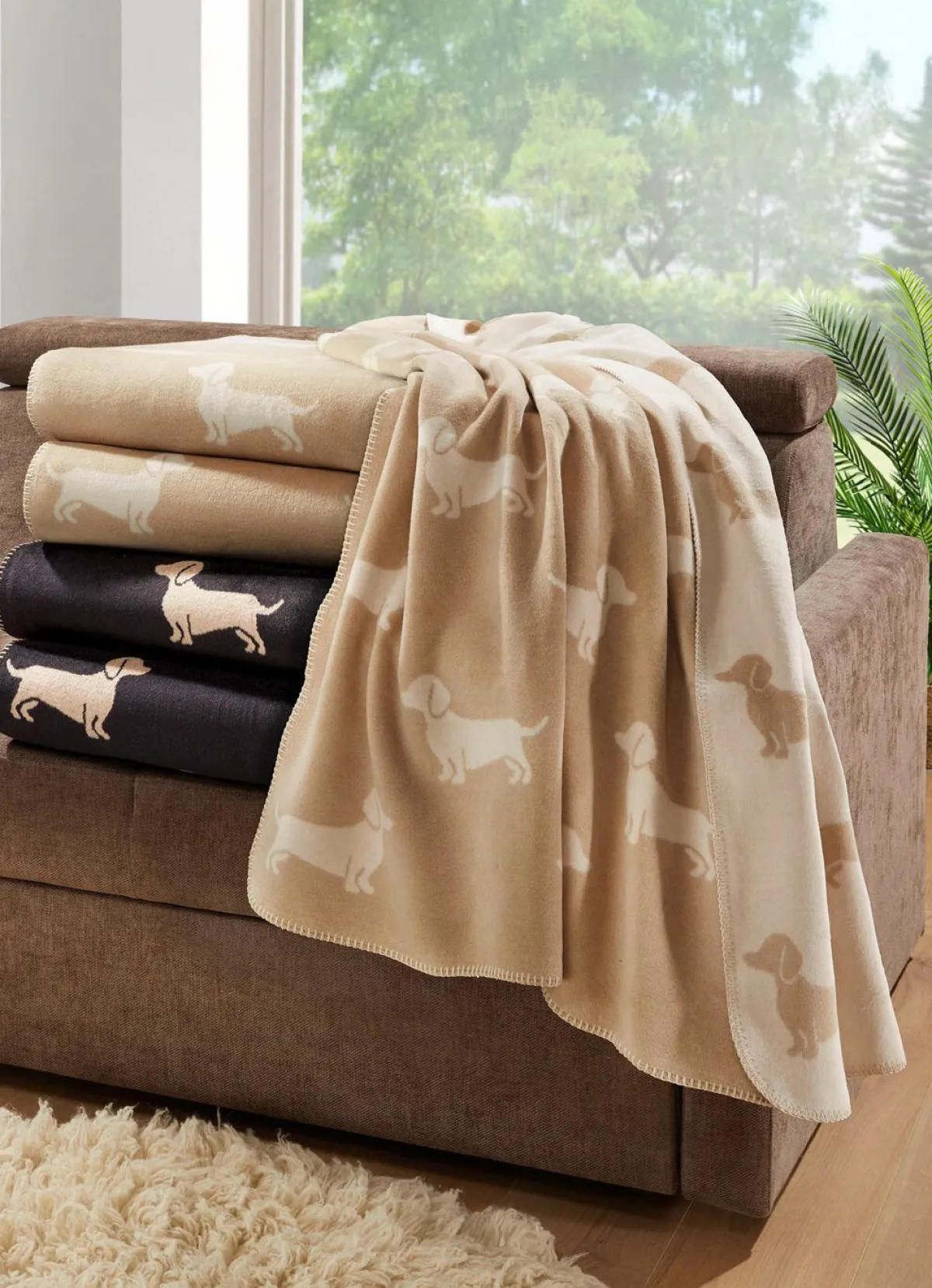 Clearance CAWÖ Kuschelige Wohnaccessoires mit Dackelmotiven